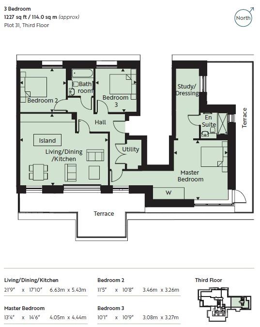 Floor Plan | Flat - Retirement | 31 Lindfield Place, Worthing, BN11 | For Sale